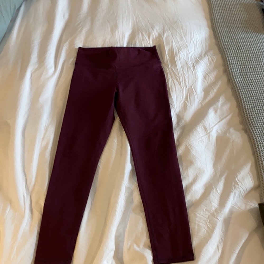 Fabletics full length purple leggings